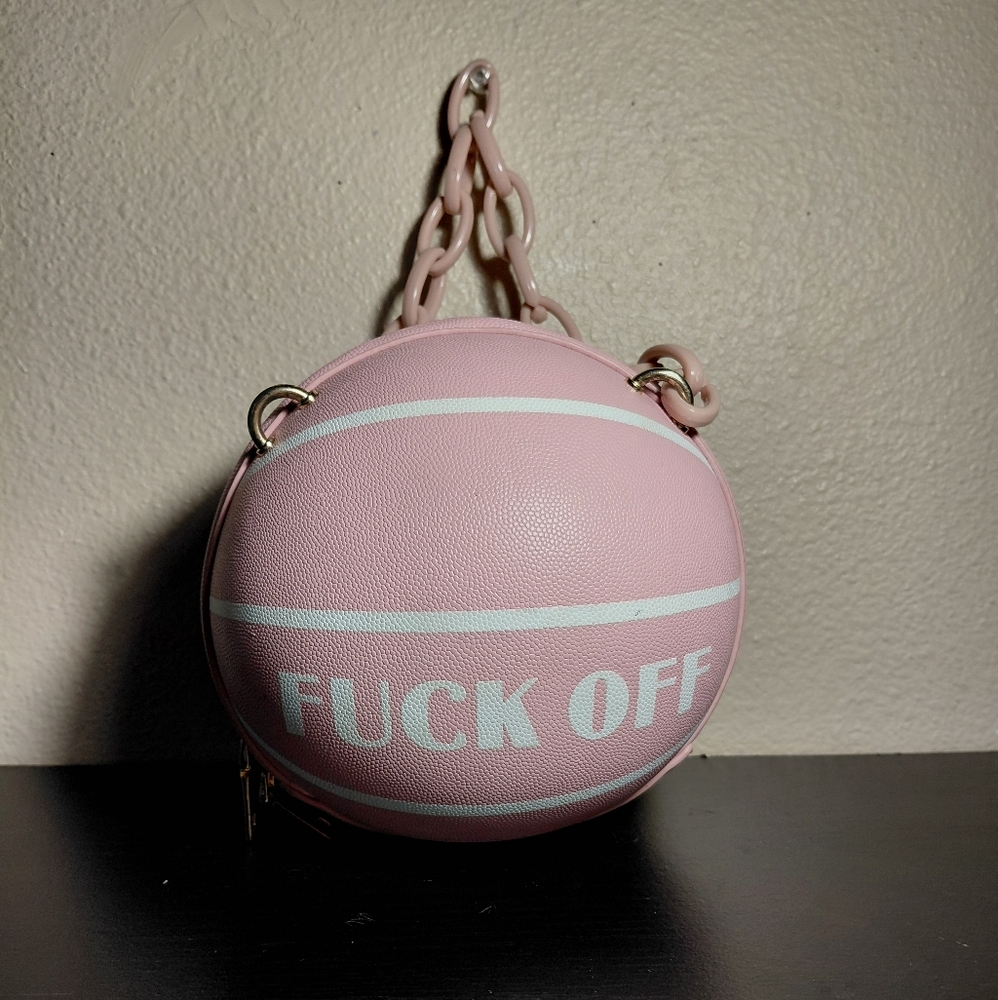 Womens Pink Basketball Purse.